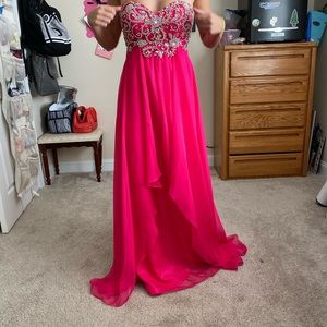 pink prom dress